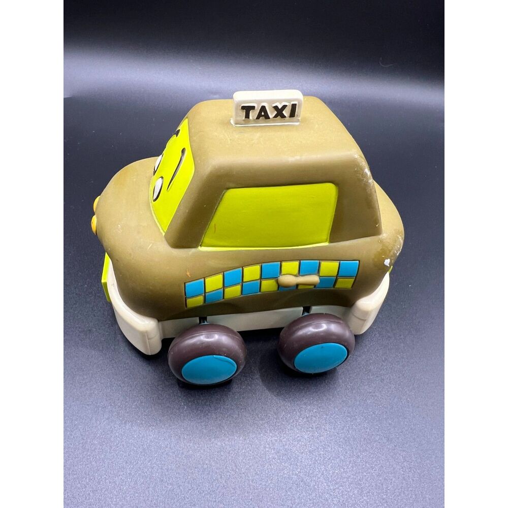 Just B You Pull Back And -Back Friction Toddler Toy Green Taxi【As it is】